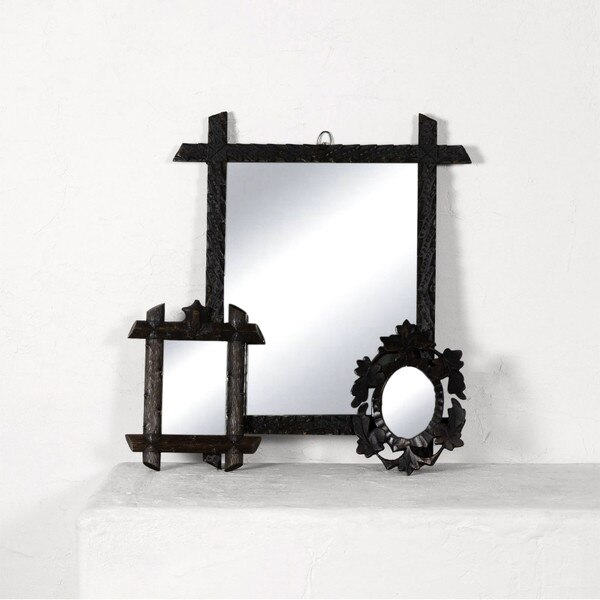 Wooden Mirror Set